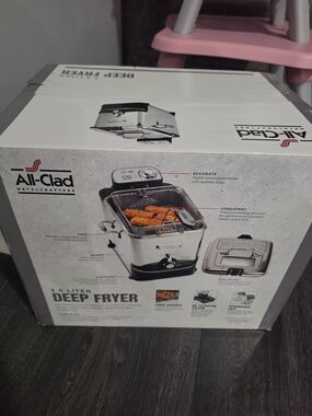 All-Clad Stainless Steel 3.5L Deep Fryer - Silver
